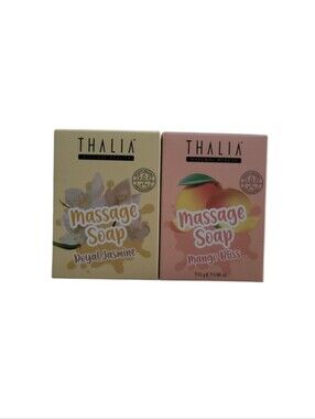 NEW Thalia Natural Beauty Massage Soap Bundle (Royal Jasmine & Mango Bliss)